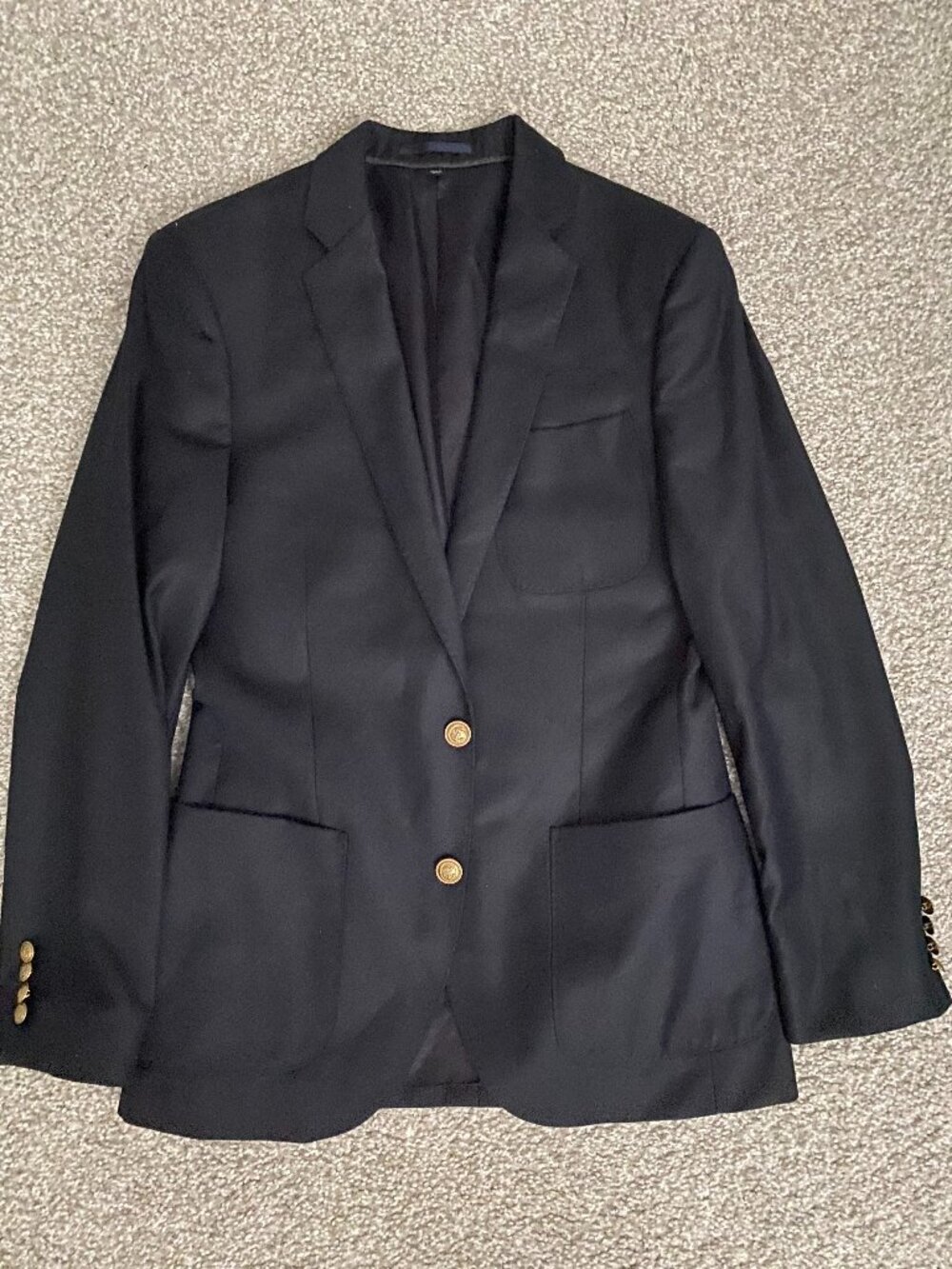J. Crew Men’s Ludlow Loro Piana Merino Wool Blazer Size 34S FLAW